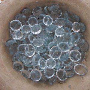 Glass Stones – 2Lbs 10oz Clear / Light Blue Tone